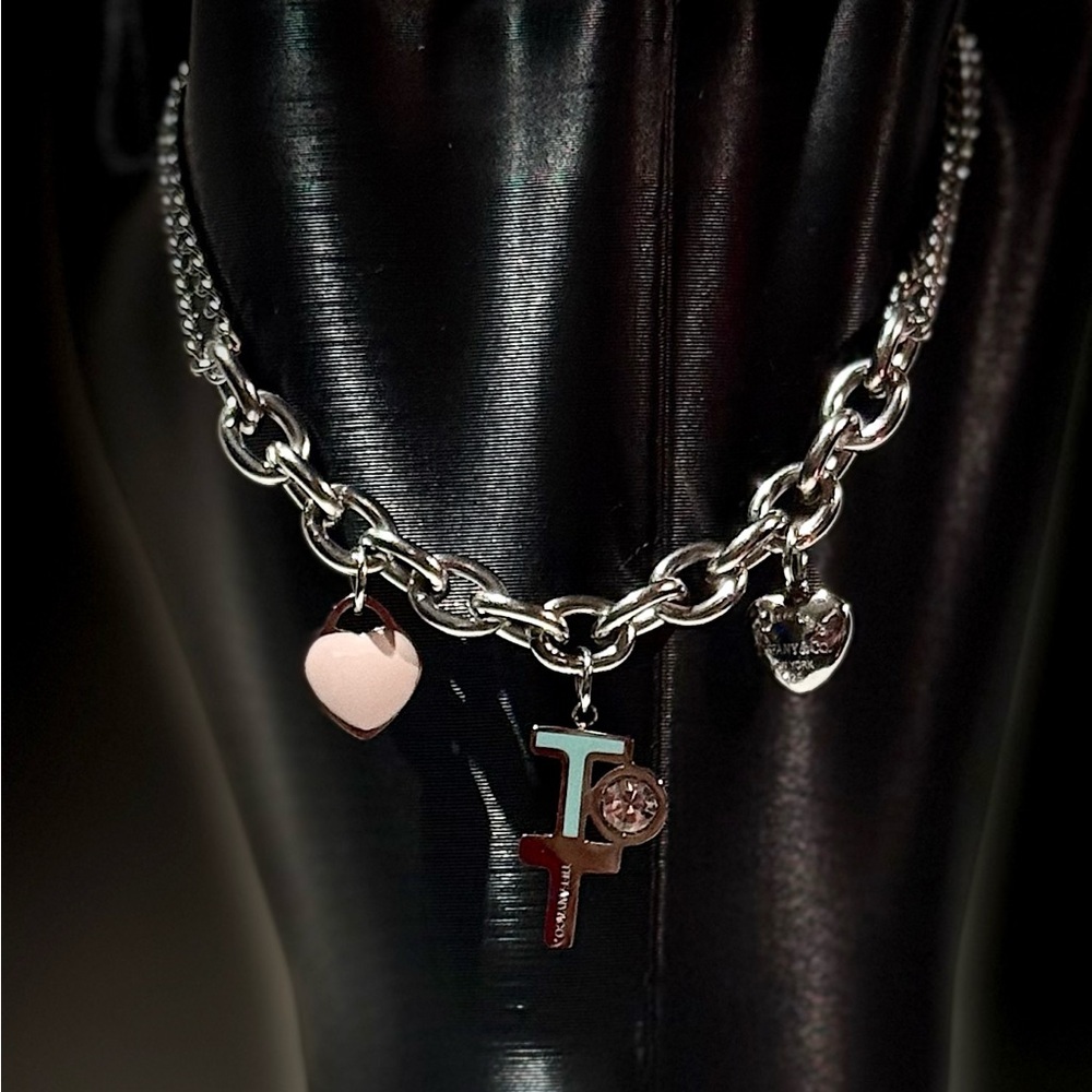 Silver Heart Charm Bracelet